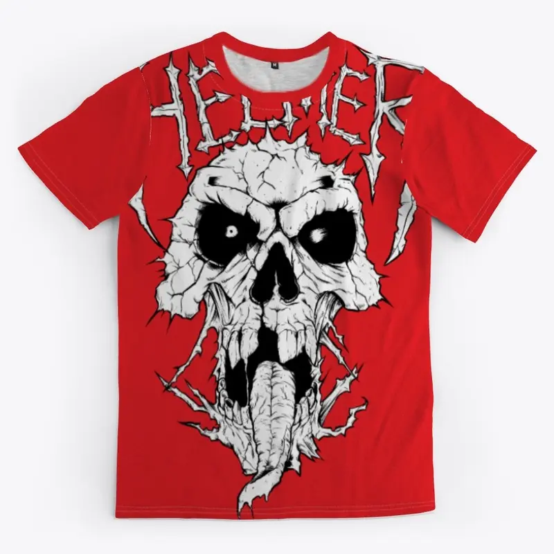 all over red Helmer t shirt